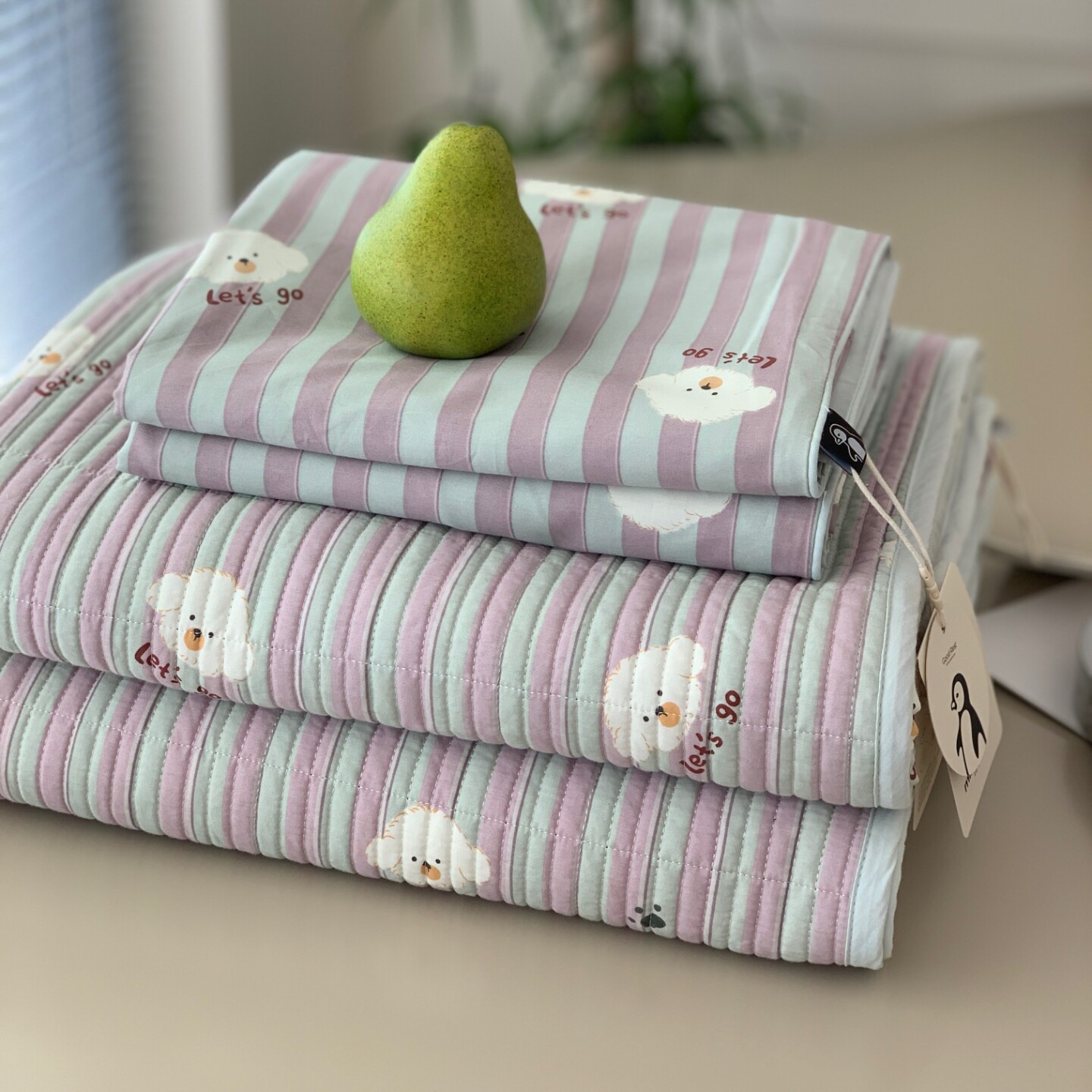 韩式双面100%全棉床盖四件套可机洗绗缝夹棉防滑床单榻榻米炕盖