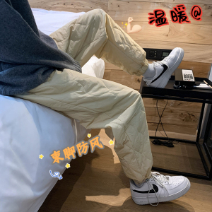 冬装潮流夹棉保暖宽松情侣雪地裤休闲裤潮1003K333P65，男装休闲裤，星座1003