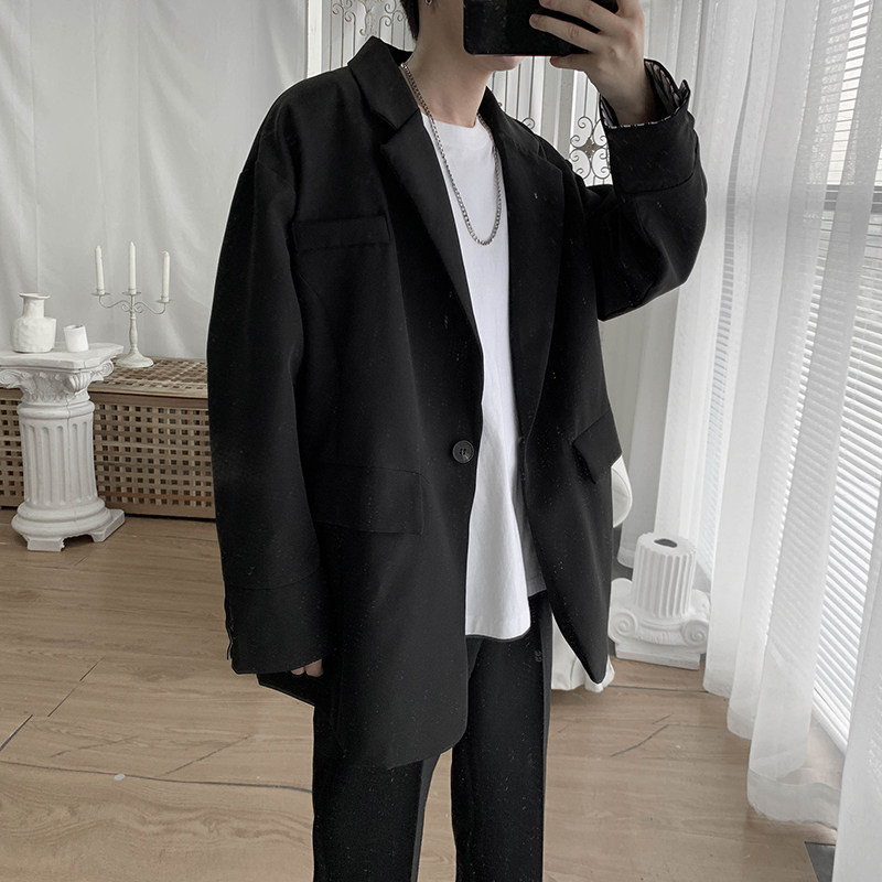 情侣学院风纯色宽松休闲西服1003W1910P80,男装西服,星座1003