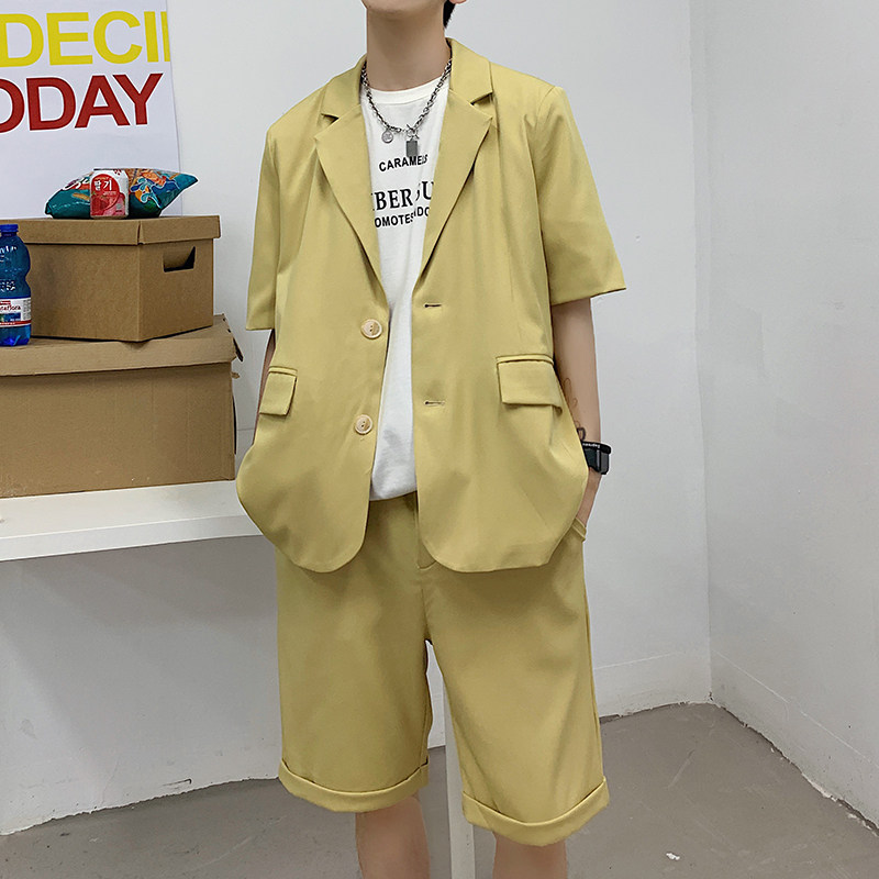 2024新款两粒扣情侣百搭宽松小西服休闲套装W308P105,男装西服,星座1003