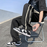 2024春夏新款薄款织带设计宽松休闲裤1003K72P55，男装休闲裤，星座1003