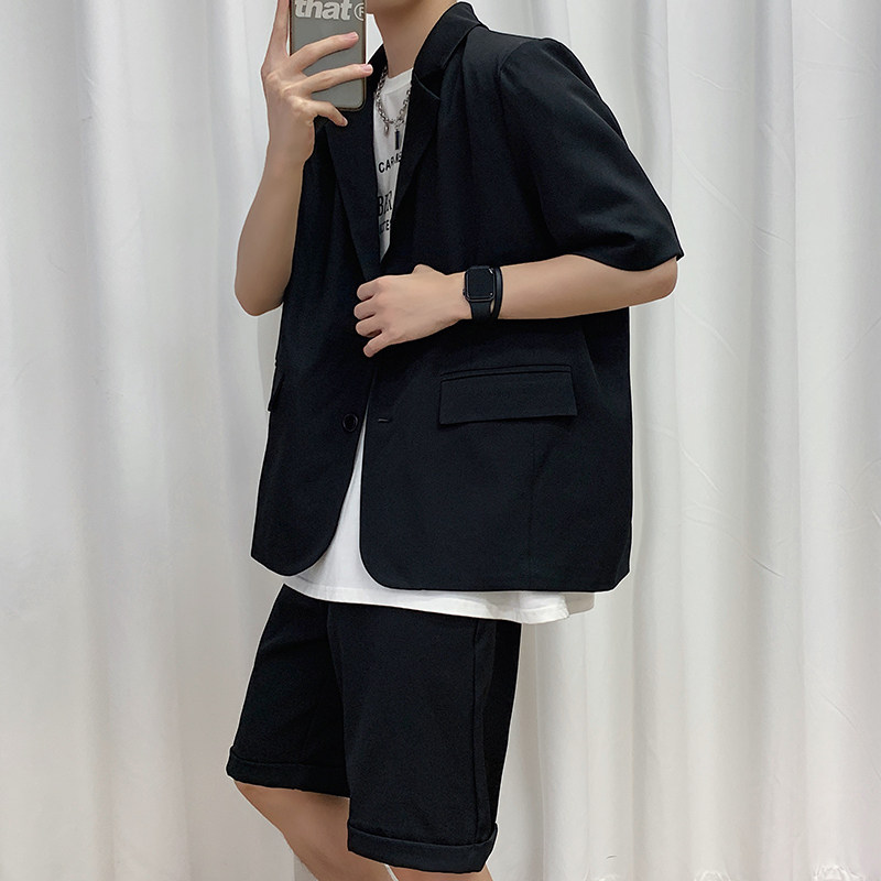 2024新款 两粒扣情侣百搭宽松小西服休闲套装 W308 P105图片