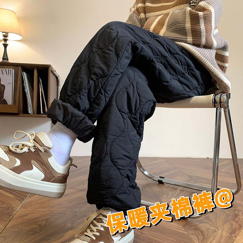 冬季潮流夹棉束脚情侣棉裤1003K333P65图片