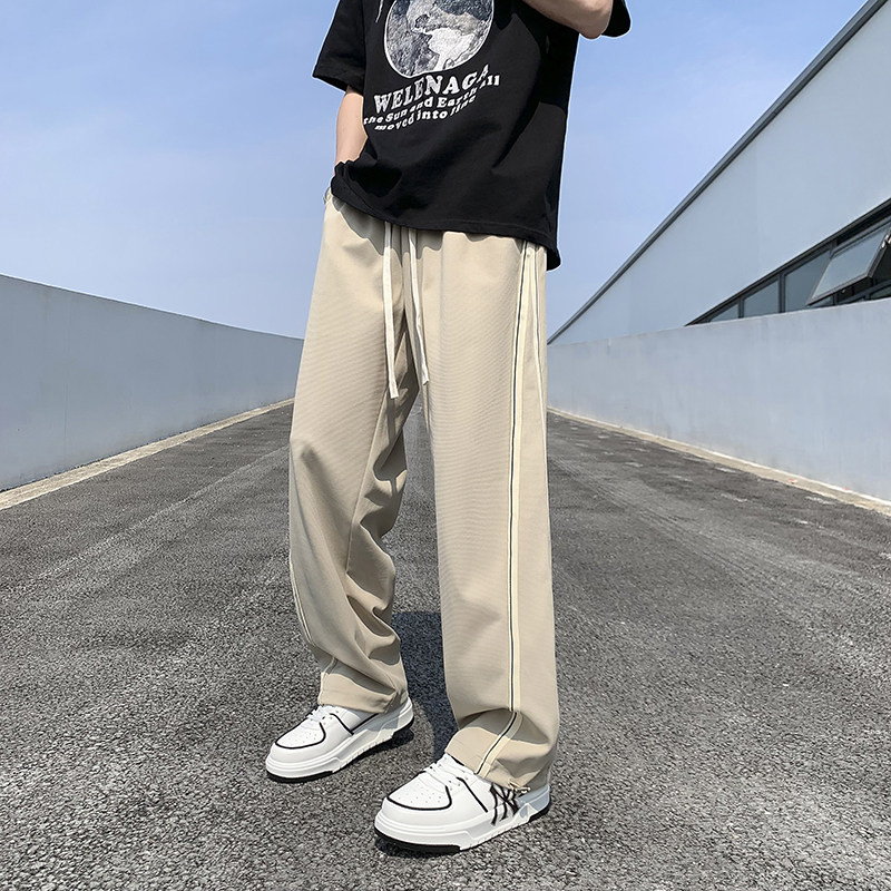 2024春夏新款薄款织带设计宽松休闲裤1003K72P55,男装休闲裤,星座1003
