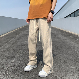 2024春夏潮流高街时尚拉链设计宽松休闲裤男1003K89P65图片
