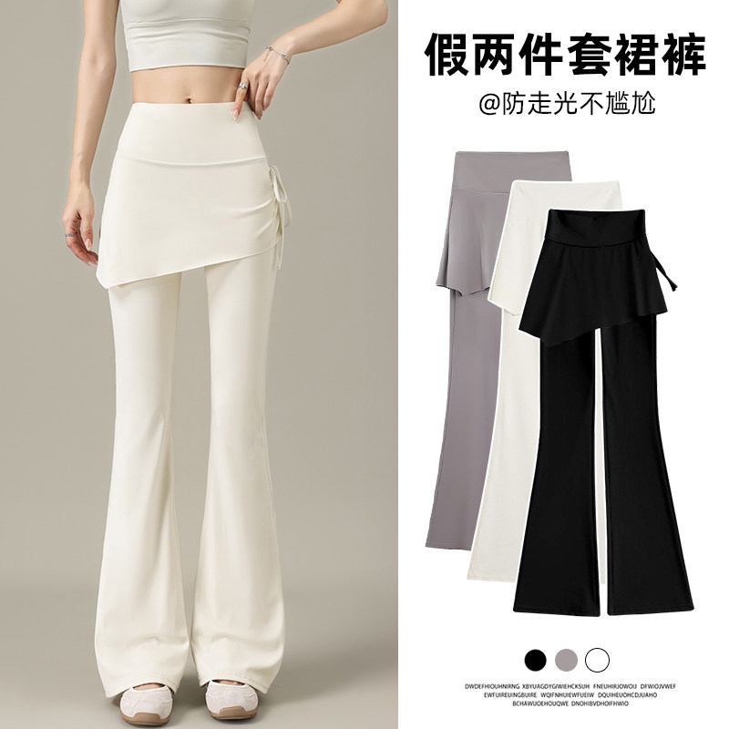 假两件打底瑜伽裤女夏薄款图片