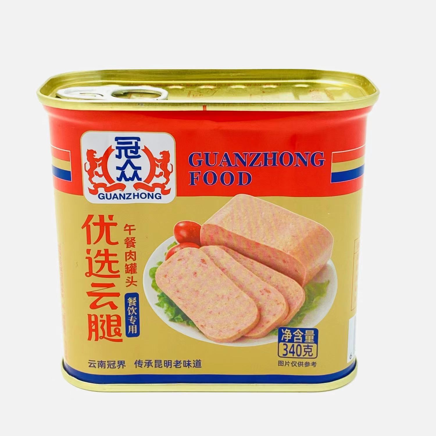 冠众优选午餐肉340g罐装火腿米线泡面螺蛳粉即食三明治火锅午餐肉