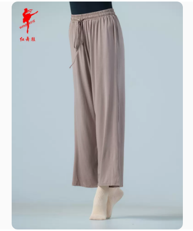 红舞鞋舞蹈裤莫代尔现代舞古典舞