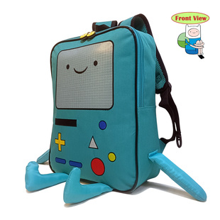 正版bmo哔莫游戏机探险活宝时光双肩背包立体防水卡通书包牛津绿