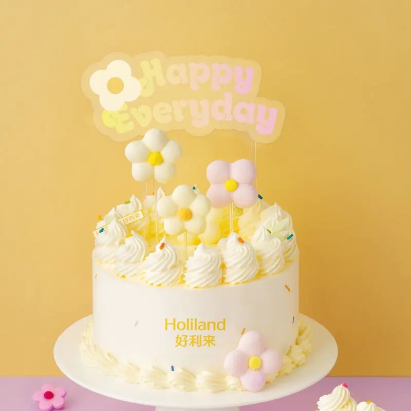 好利来花花生日蛋糕(朵朵情歌)巧克力海盐芝士口味同城配送