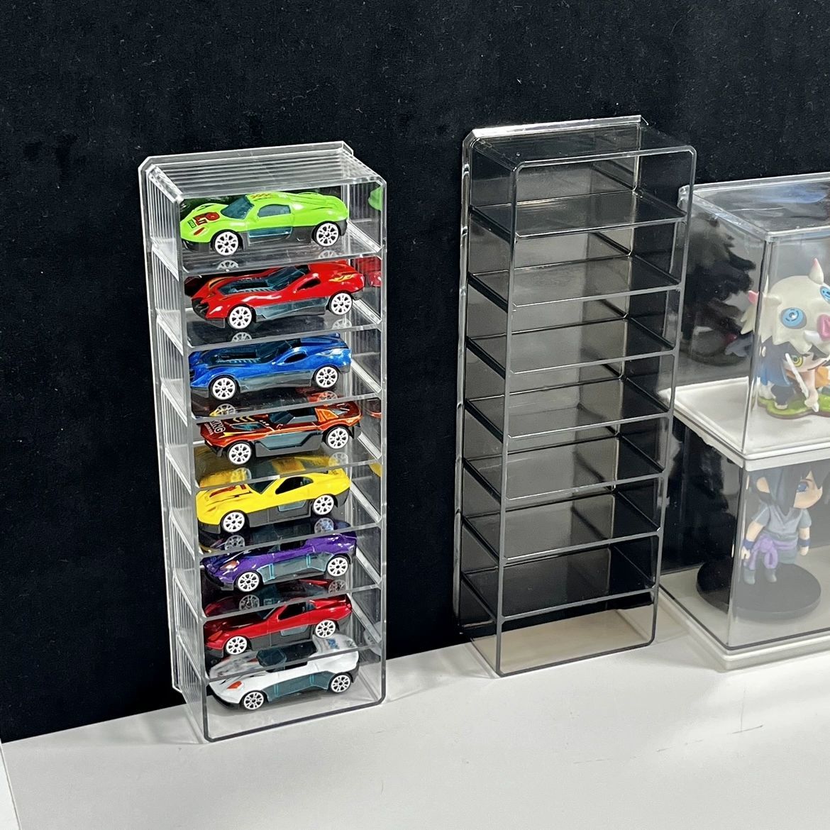 汽车模型收纳盒透明防尘防氧化展示盒手办玩具展示柜