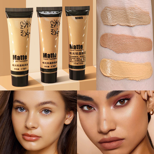 欧美妆粉底液小麦色美黑古铜色适合黄黑皮的粉底液调和液深色调色