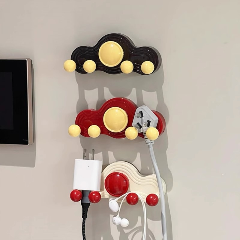 【新家的100个快递】多巴胺理线器数据线收纳神器免打孔插头固定