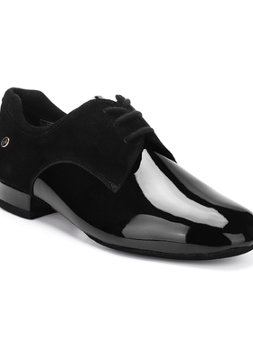 ADSMISSFUN男摩登亮皮舞鞋直底A4019-12室内探戈华尔兹交际舞鞋