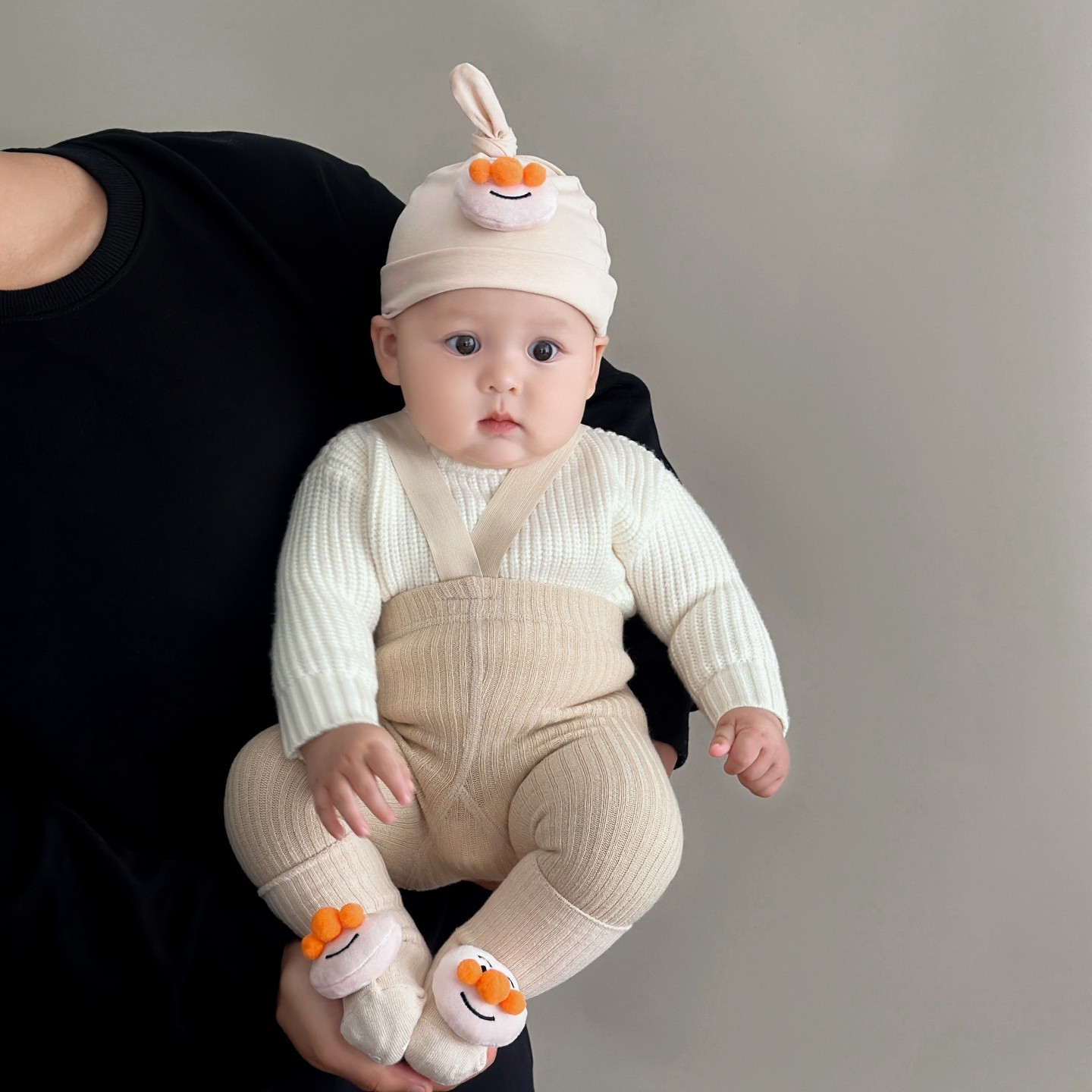 大侠婴儿袜秋冬款加绒背带裤