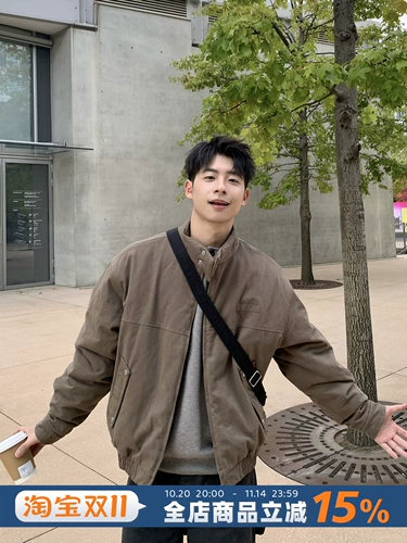 Ретро короткая куртка, зимний пуховик, свободный крой, в американском стиле, увеличенная толщина