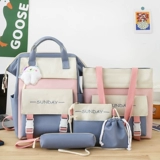 Ранец, сумка через плечо, модный свежий портативный рюкзак, в корейском стиле, для средней школы