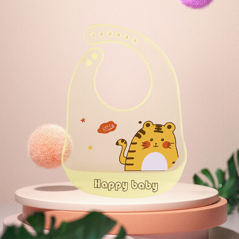 夏季透明硅胶吃饭兜薄款围兜