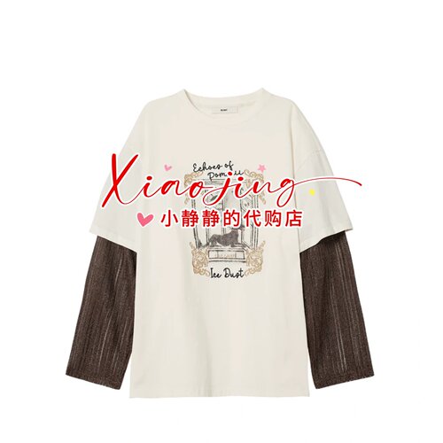 ICE 专柜正品2026秋款休闲风复古文艺宽松上衣26PFTS34-1380