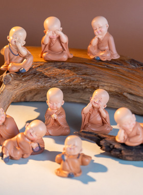 网红同款慧能迷你小和尚桌面摆件