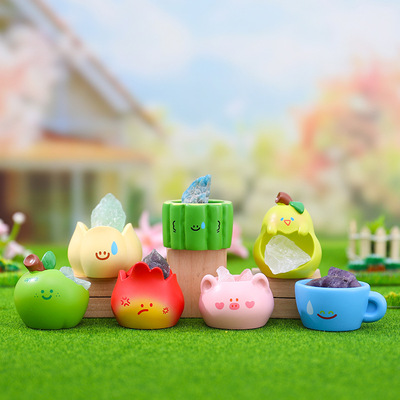 网红热卖水晶石手办有梗水晶Pai