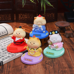 创意宠物喵喵万岁手机支架多功能桌面床头追剧稳固防滑摆件女孩