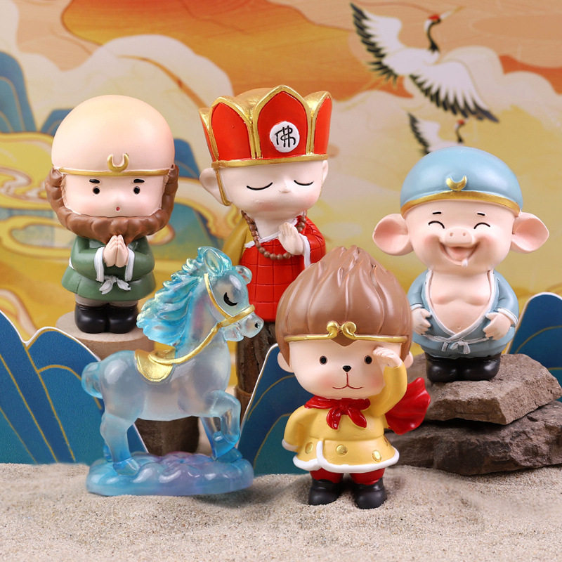 遇见西游盲盒孙悟空猪八戒唐僧手办摆件师徒四人公仔娃娃送礼物女