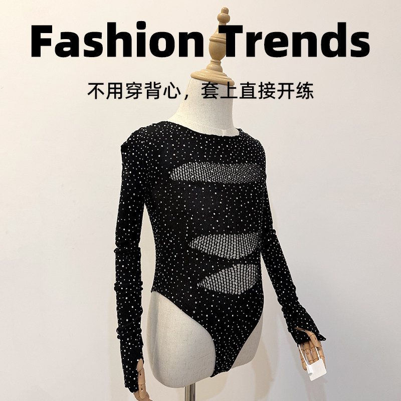 女童爵士舞服装黑色潮酷时髦图片