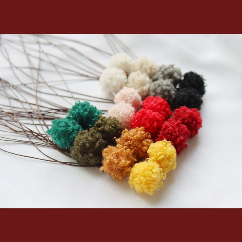 真我 毛绒球书签 毛线球 拍下默认缝在书衣/本皮上寄出