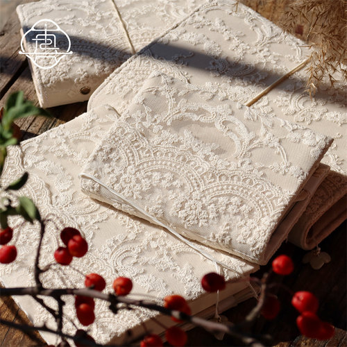 真我繁花信笺原创复古蕾丝手帐本