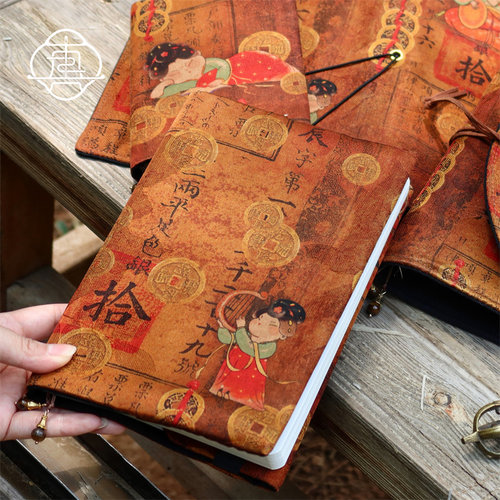 真我钱串胖妞香云纱桑蚕丝手帐本