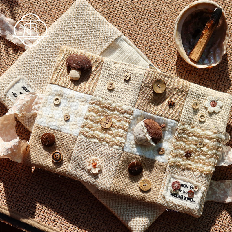 真我 花栗子 原创设计文艺手工拼布手账本手帐书衣日记笔记本a5a6,文具电教/文化用品/商务用品,手帐/日程本/计划本,淘宝优惠券,粉丝福利购,淘宝优惠卷