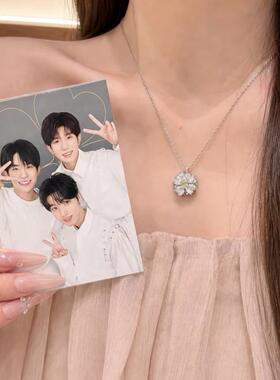合金项链 tfboys四叶草项链王俊凯应援色王源易祥千玺闺蜜送礼物
