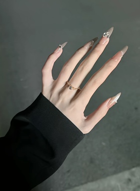 日进斗金戒指日进斗银小灵蛇翡月戒指尾戒活口可调节