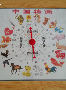糖画转盘十二生肖糖艺