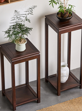 南美花梨实木花台榫卯整装花架中式家用花盆架室内盆景架客厅花几