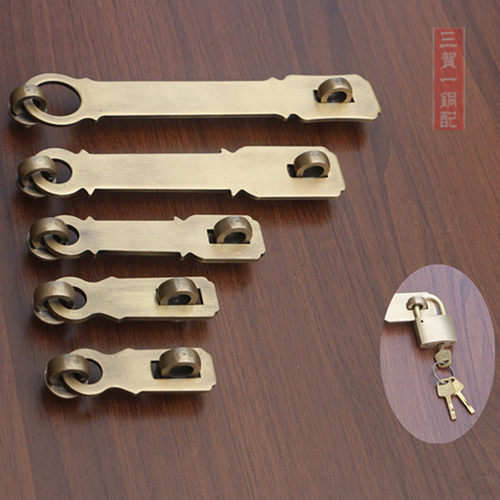 仿古风大门中式全铜加厚插销