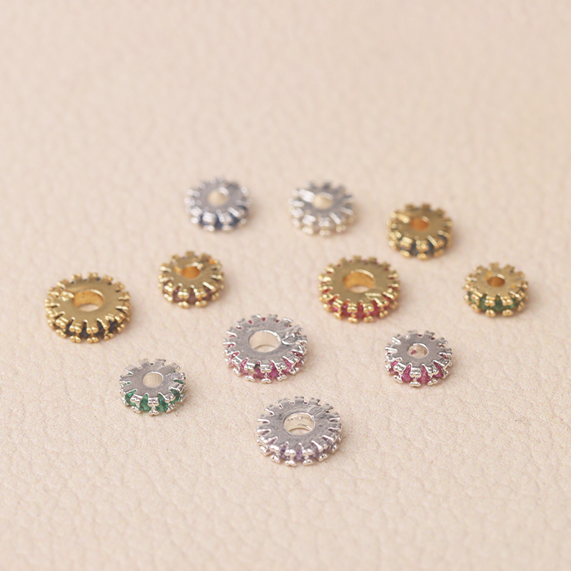 diy手串项链半成品车轮隔片配件