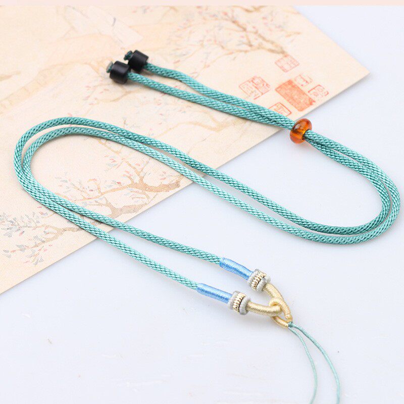 百搭素雅吊坠绳手工搭配无事牌黄金玉佩项链绳新款男女翡翠挂件绳