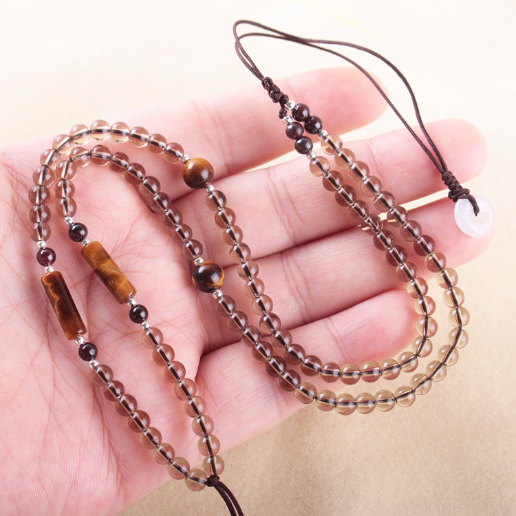 4mm细款高档手工编织黄虎眼珠