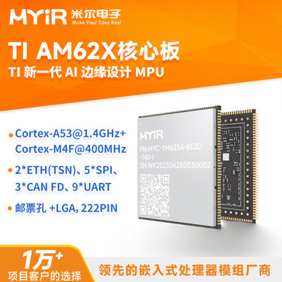 米尔工业核心板TIAM62X