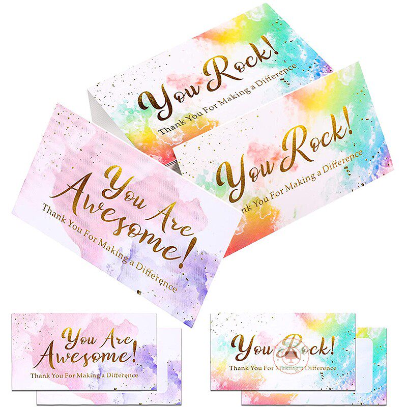 50张/包你真棒英文奖励卡片表扬进步鼓励学生儿童贺卡diy手写装饰