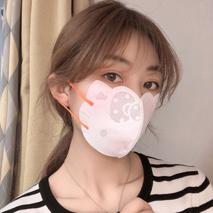 版 时尚 ins高颜值2024新款 helloKitty猫3D立体口罩可爱女创意个性