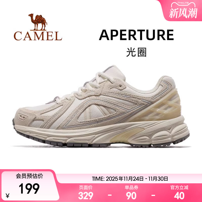 骆驼光圈运动鞋女2024秋