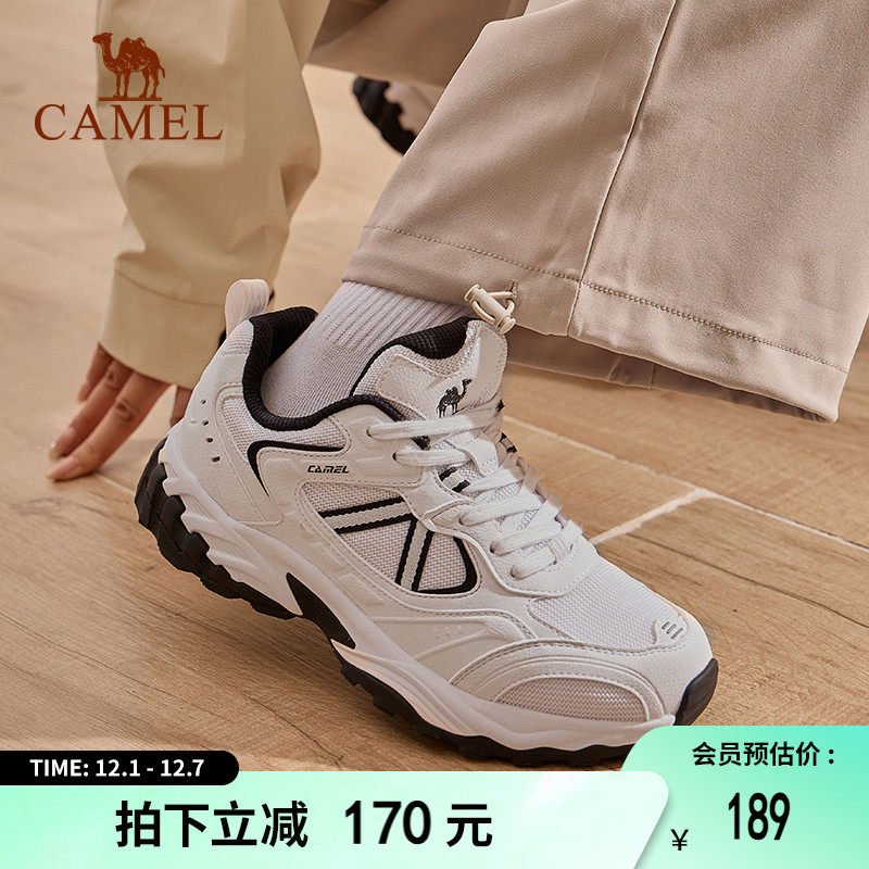 骆驼慢跑鞋休闲女舒适缓震