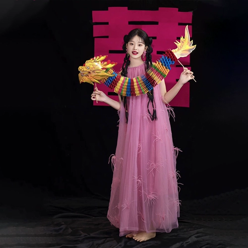 Элегантное элитное свадебное платье, розовое вечернее платье, осеннее