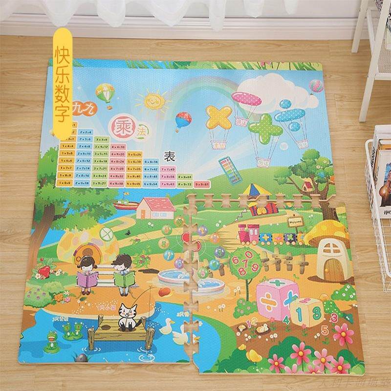 儿童卡通60X60*大号泡沫铺地板垫子防潮拼接垫卡通地垫宝宝爬爬垫