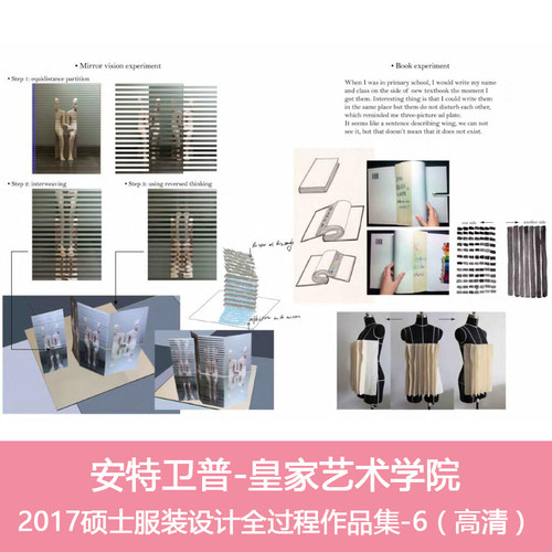 A45比利时安特卫普Antwerp硕士服装设计面料二次再造全过程作品集