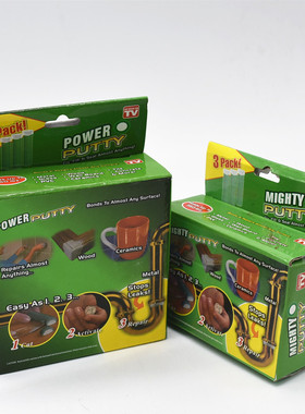 强力胶泥超能粘胶魔力水管胶补漏泥Mighty Putty金属补漏胶条