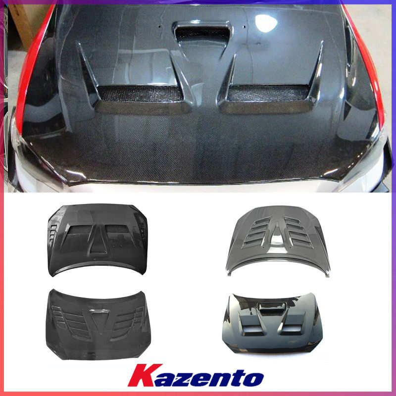 适用三菱Lancer Evolution10碳纤维前引擎机盖 VARIS款开孔车头盖